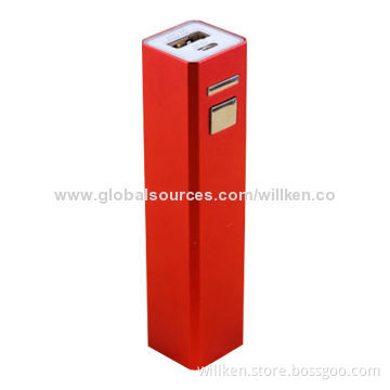 4 LED Indicator Power Bank, 2,600mAh, Stainless Case, Protect Overcharge Discharge